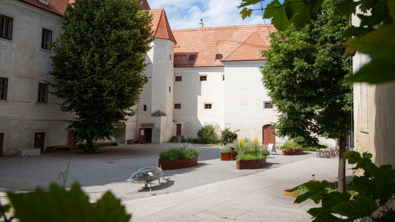Orth Castle on the Danube, © Barbara Elser Courtyard of Schloss Hof