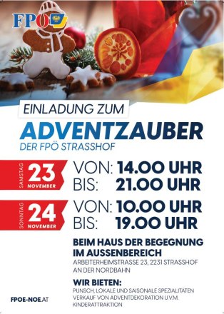 Advent in Strasshof, © FPÖ Strasshof