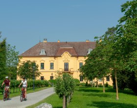 Cycling Schloss Eckartsau, © Weinviertel Tourismus / Himml