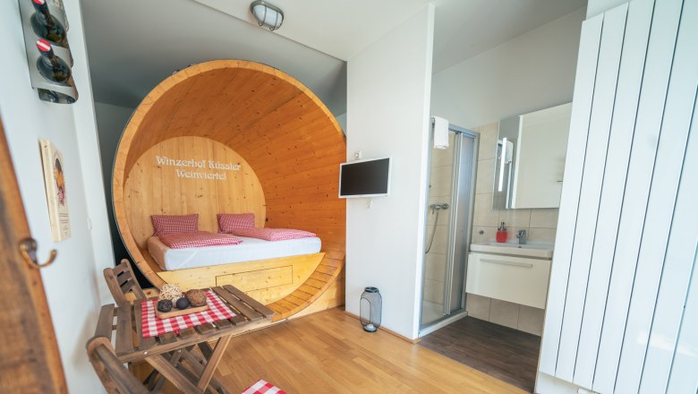 Weinfass Suite, © Winzerhof Küssler